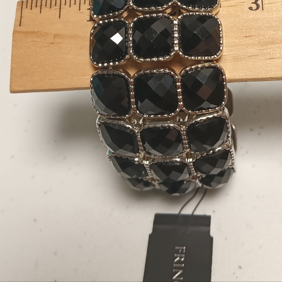 FRINGE LLC. BLACK STUD BRACELET - Picture 3 of 5